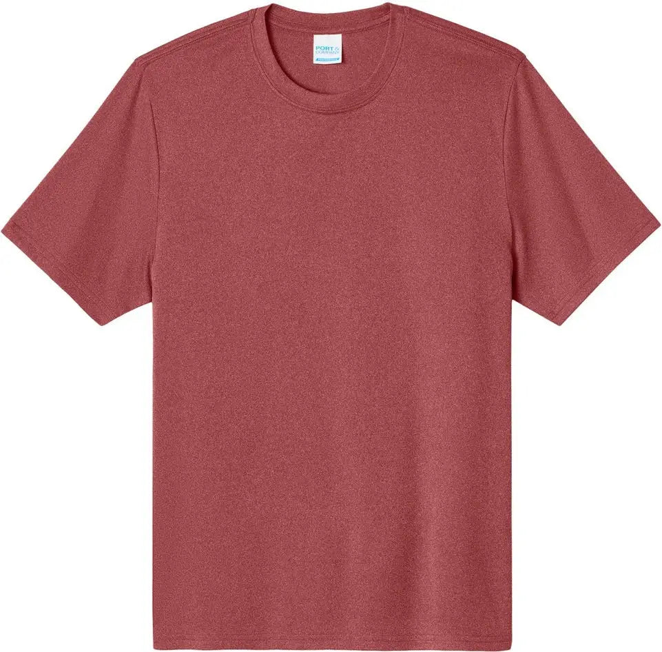 Port & Company Pc390 co Heather Performance Tee - Deep Red