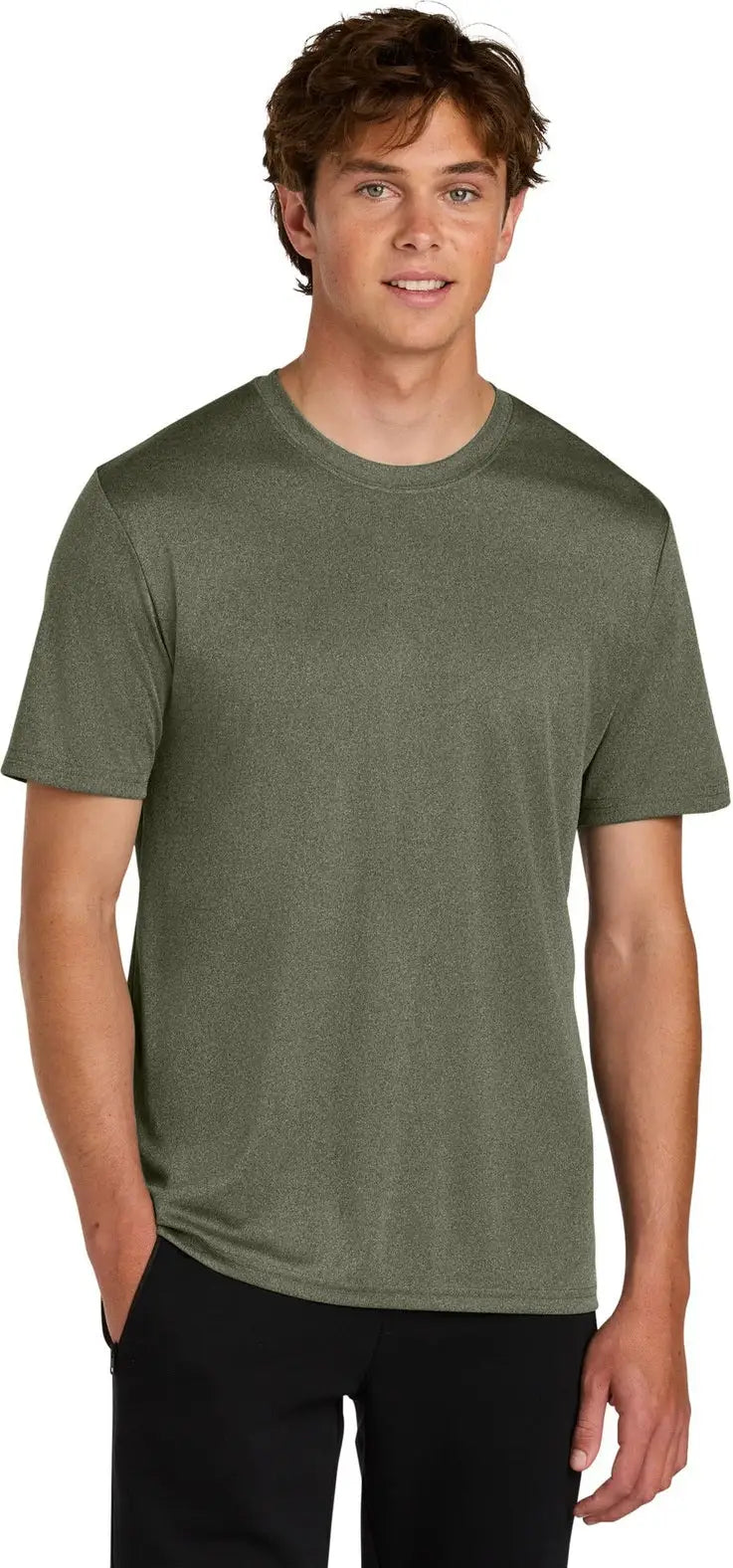 Port & Company Pc390 co Heather Performance Tee - Olive Drab Green - Adult s
