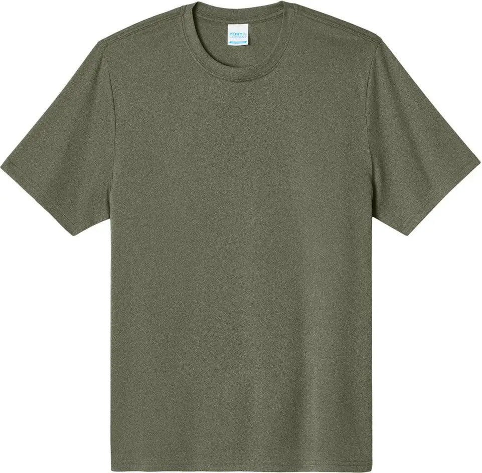 Port & Company Pc390 co Heather Performance Tee - Olive Drab Green