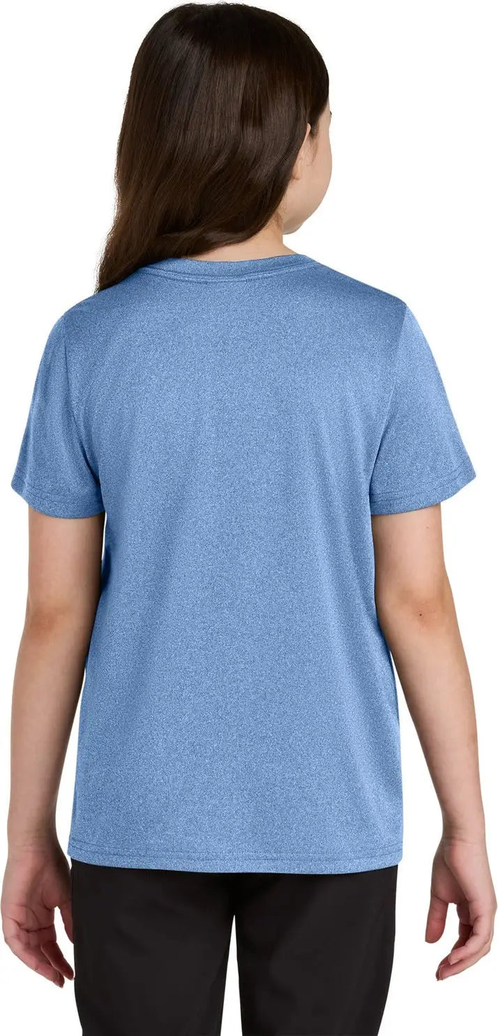 Port & Company Pc390y co Youth Heather Performance Tee - Carolina Blue