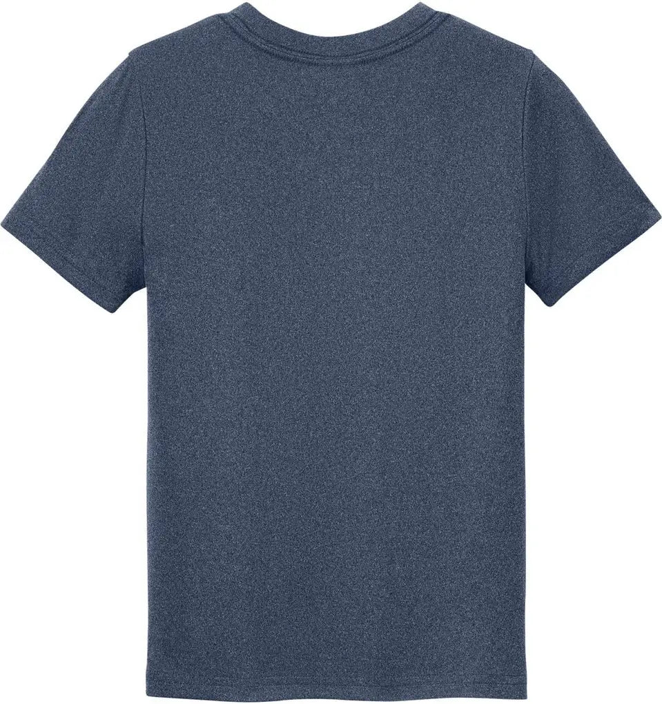 Port & Company Pc390y co Youth Heather Performance Tee - True Navy