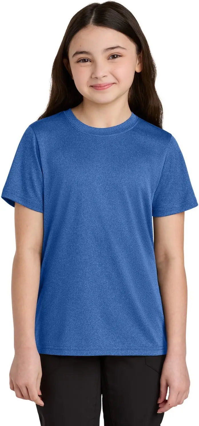 Port & Company Pc390y co Youth Heather Performance Tee - True Royal - Xs
