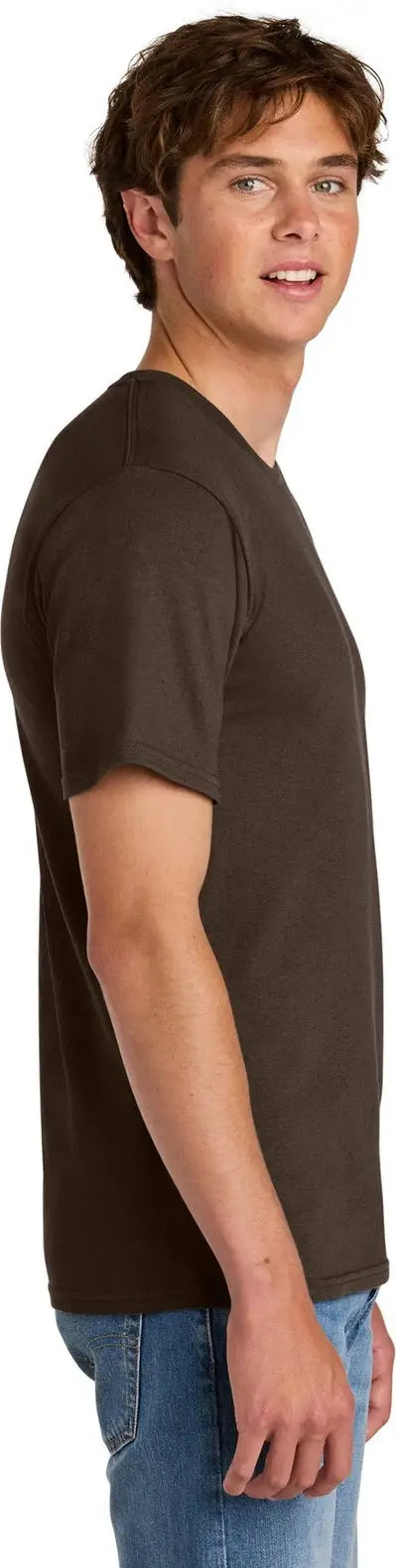 Port & Company Pc43 co Easy Cotton Tee - Dark Chocolate Brown