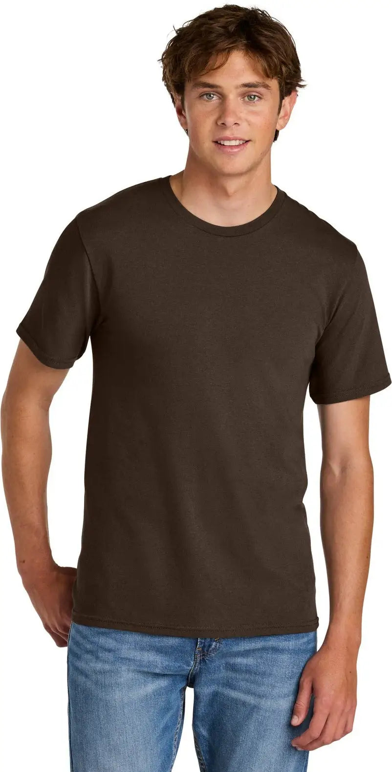 Port & Company Pc43 co Easy Cotton Tee - Dark Chocolate Brown