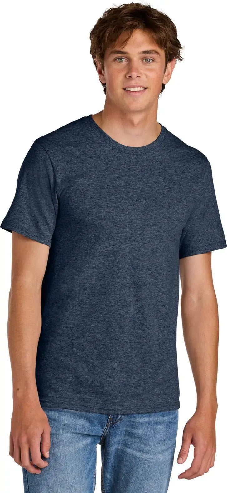 Port & Company Pc43 co Easy Cotton Tee - Heather Navy