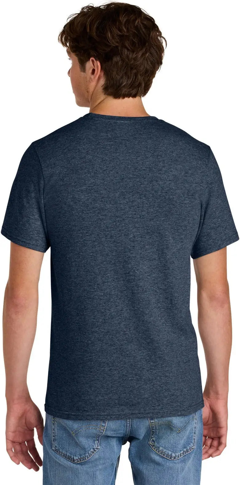 Port & Company Pc43 co Easy Cotton Tee - Heather Navy