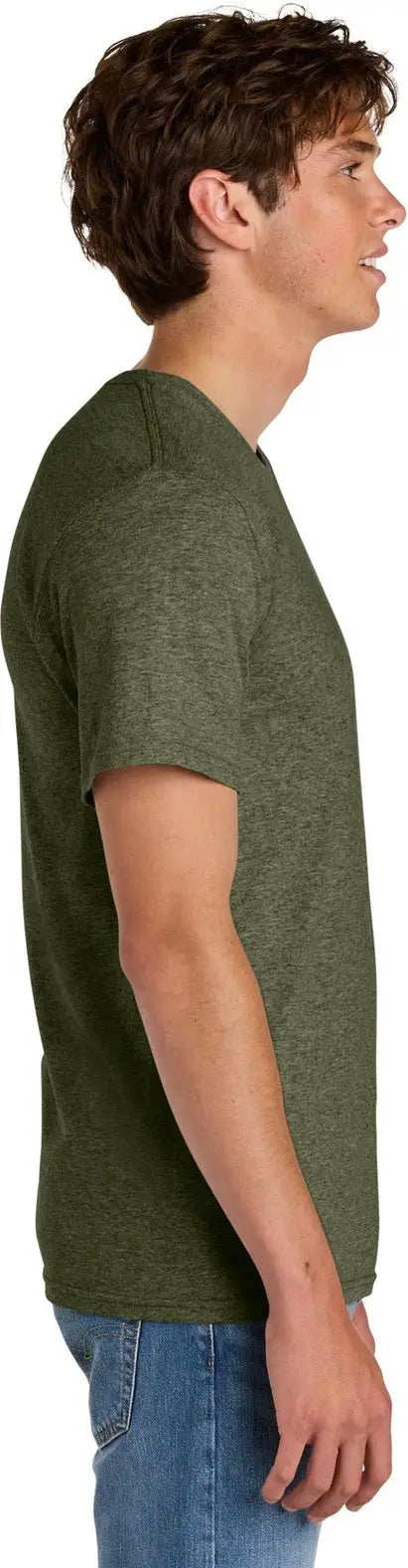 Port & Company Pc43 co Easy Cotton Tee - Olive Drab Green Heather