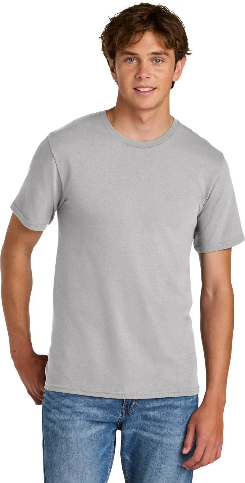 Port & Company Pc43 co Easy Cotton Tee - Silver