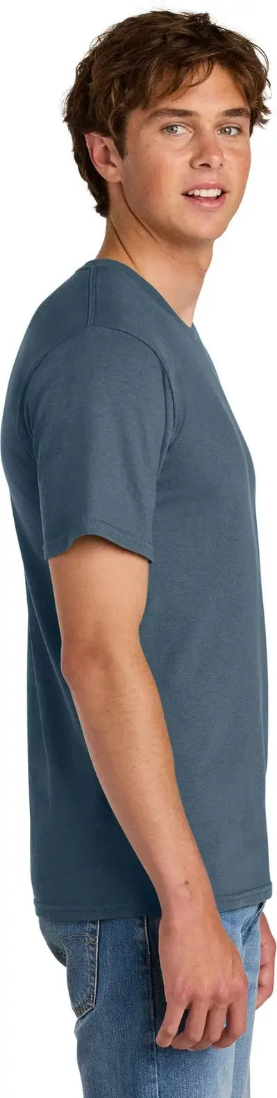 Port & Company Pc43 co Easy Cotton Tee - Steel Blue