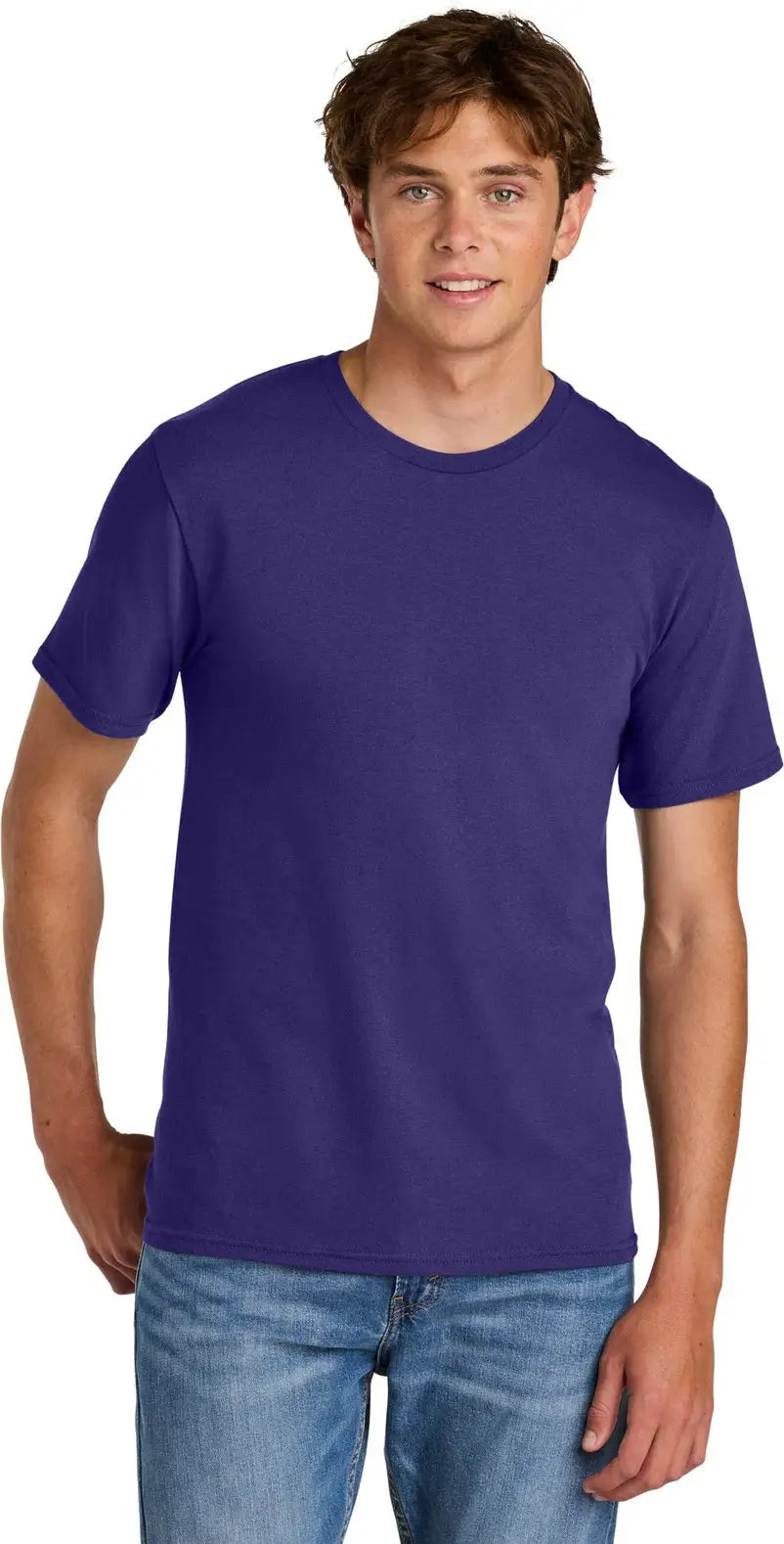 Port & Company Pc43 co Easy Cotton Tee - Team Purple