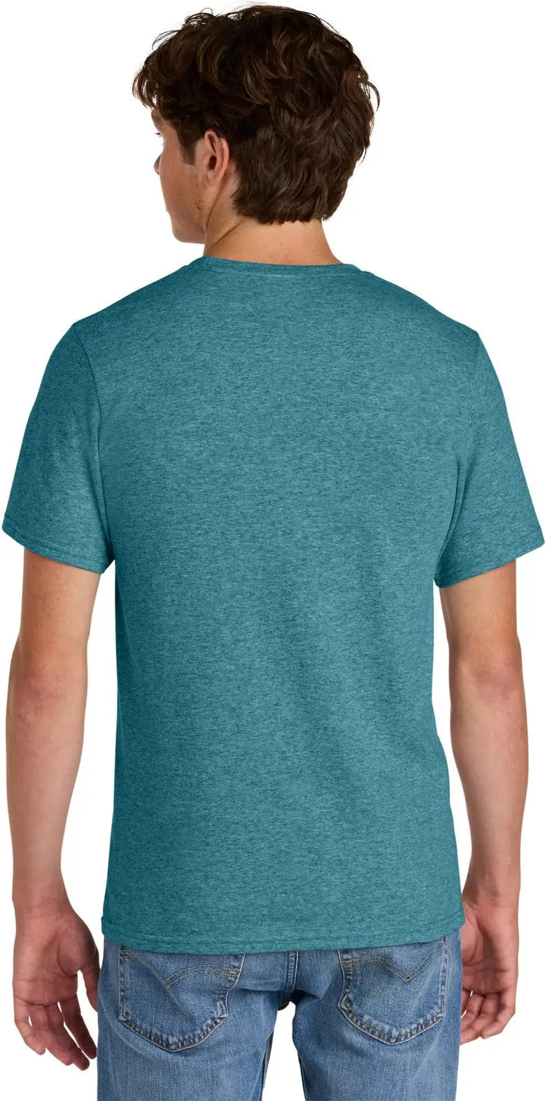 Port & Company Pc43 co Easy Cotton Tee - Vivid Teal Heather