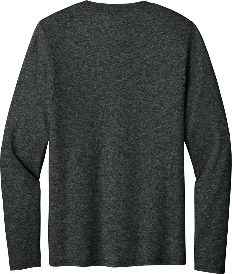 Port & Company Pc43ls co Easy Cotton Long Sleeve Tee - Black Heather - Adult s