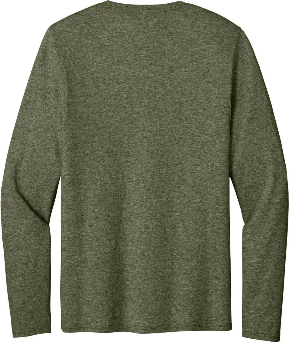 Port & Company Pc43ls co Easy Cotton Long Sleeve Tee - Olive Drab Green Heather - Adult s