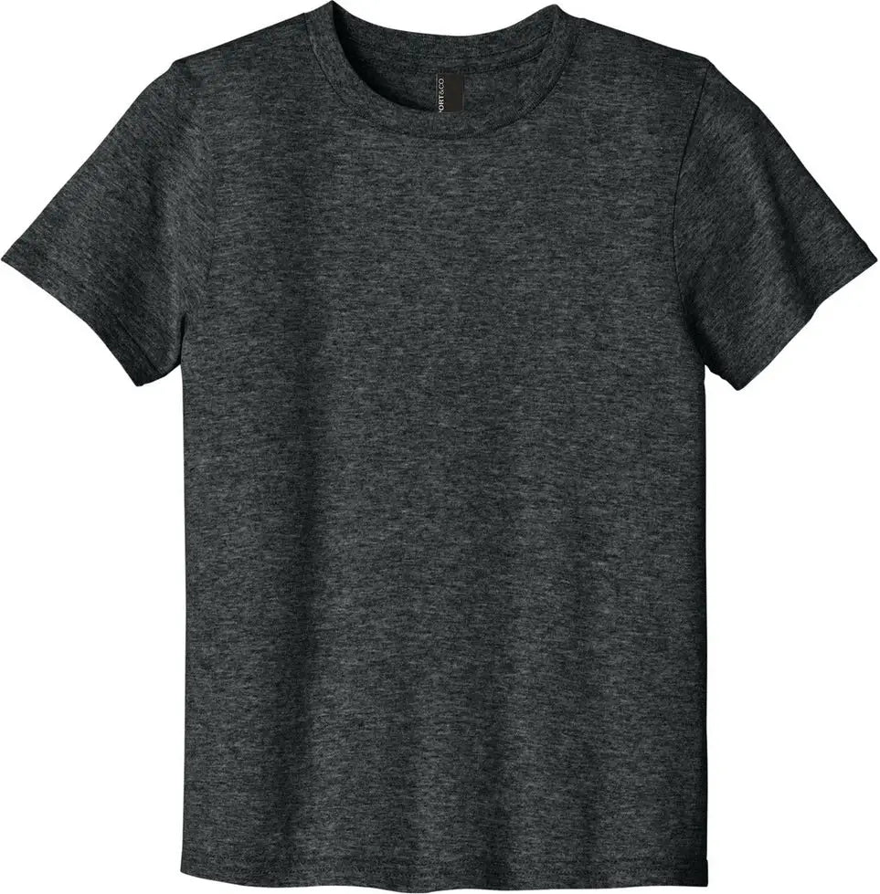 Port & Company Pc43y co Youth Easy Cotton Tee - Black Heather - Xs