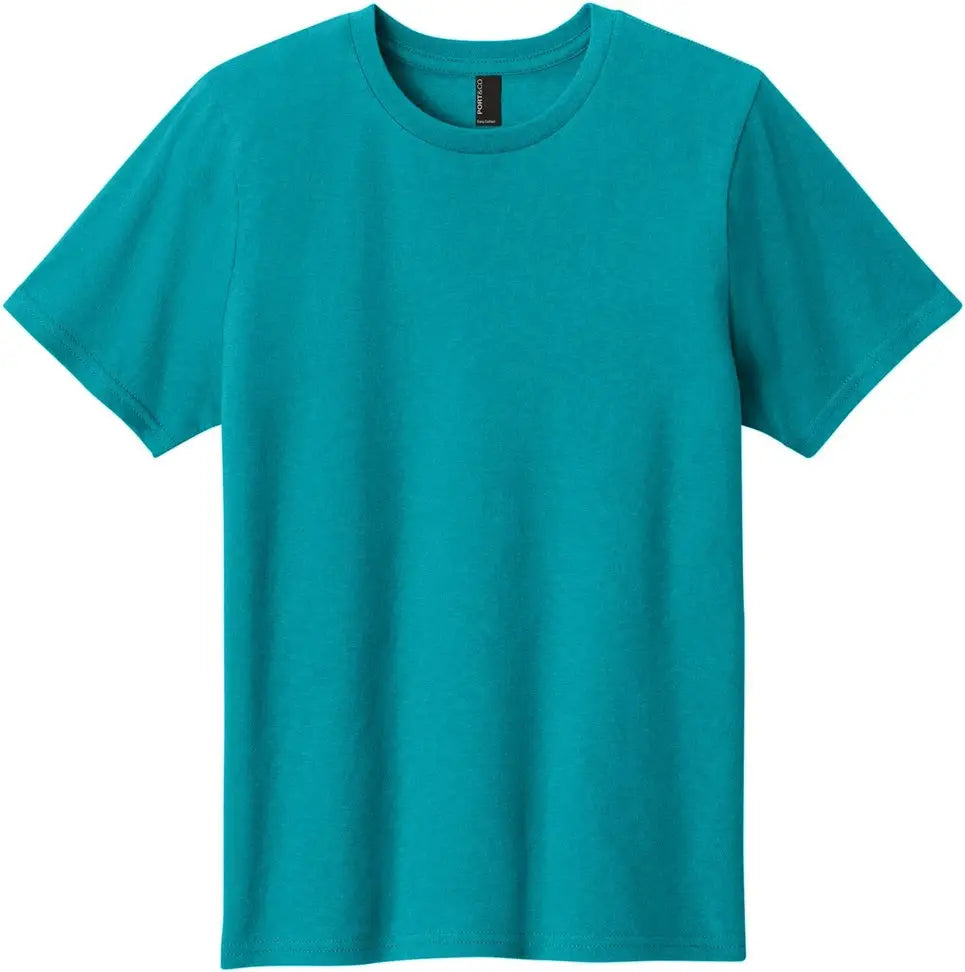 Port & Company Pc43y co Youth Easy Cotton Tee - Bright Aqua