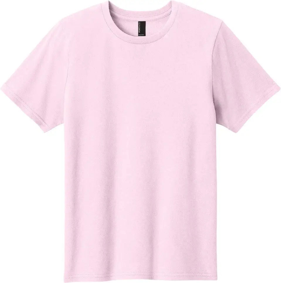 Port & Company Pc43y co Youth Easy Cotton Tee - Cherry Blossom - Xs