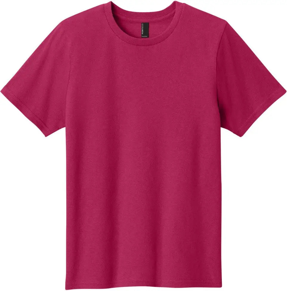 Port & Company Pc43y co Youth Easy Cotton Tee - Flush Pink - Xs