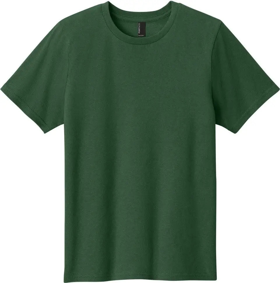 Port & Company Pc43y co Youth Easy Cotton Tee - Forest Green