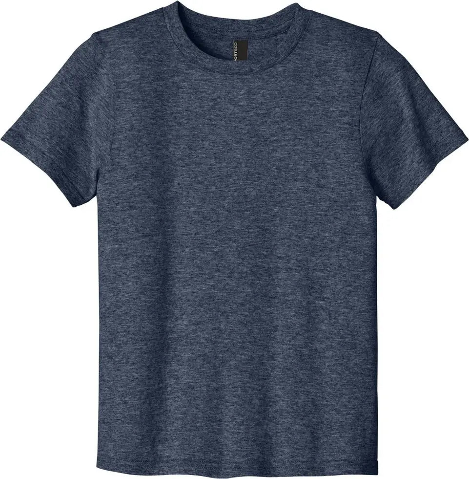 Port & Company Pc43y co Youth Easy Cotton Tee - Heather Navy