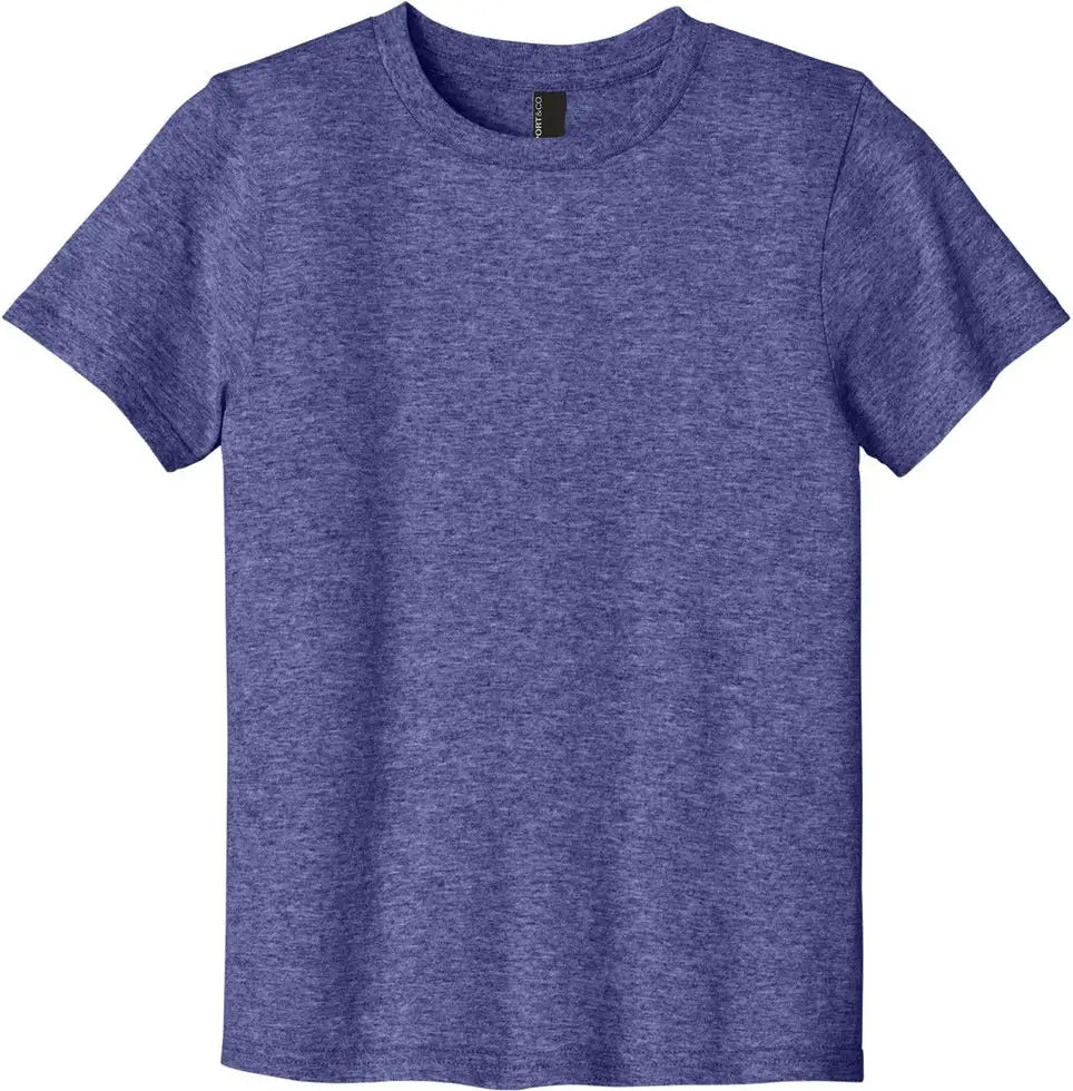 Port & Company Pc43y co Youth Easy Cotton Tee - Heather Purple - Xs