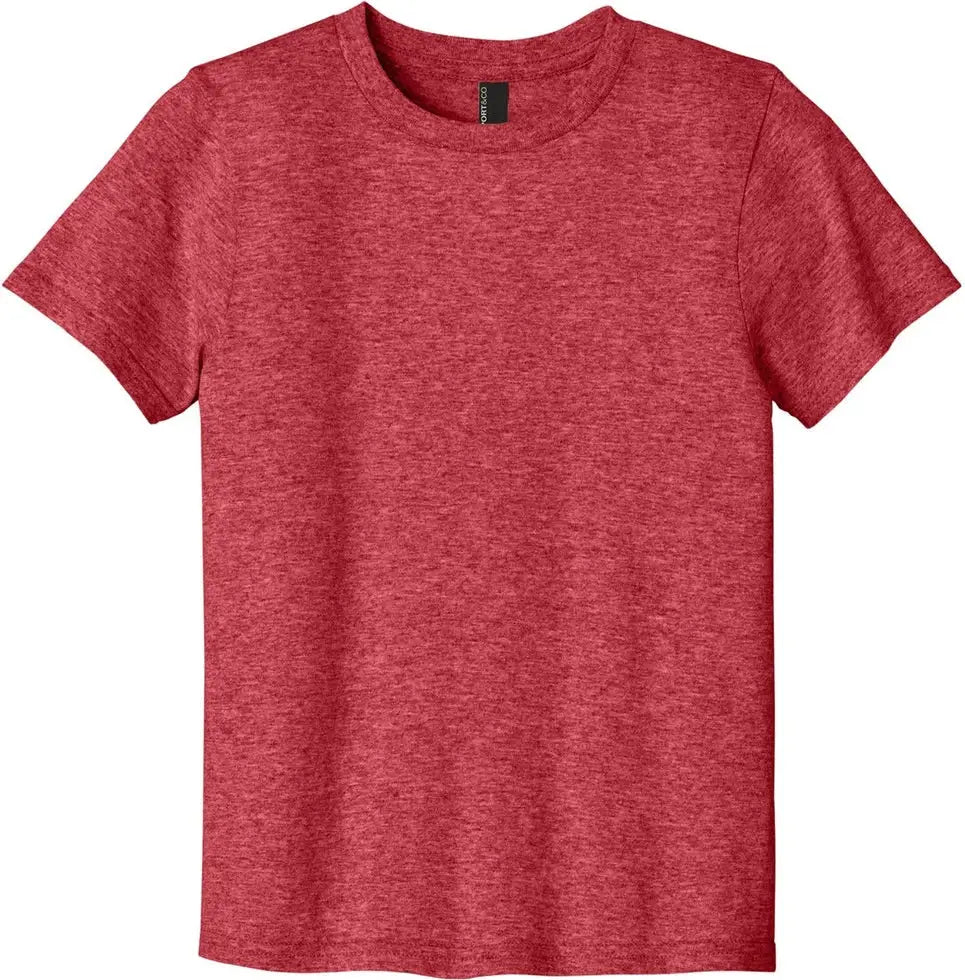 Port & Company Pc43y co Youth Easy Cotton Tee - Heather Red - Xs