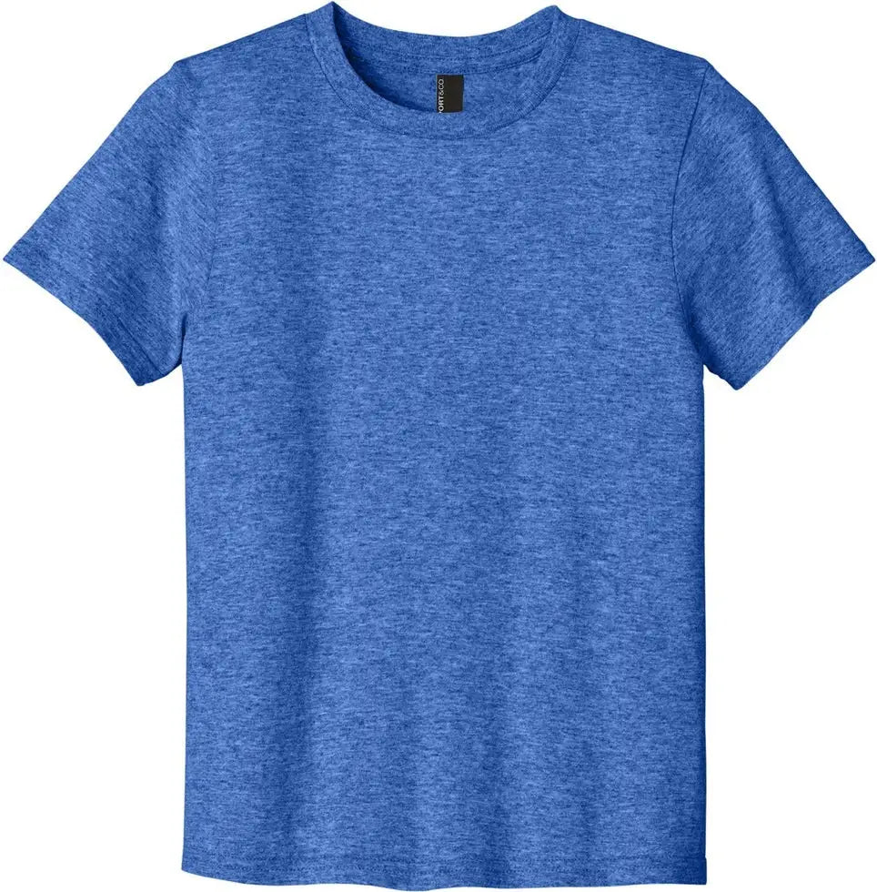 Port & Company Pc43y co Youth Easy Cotton Tee - Heather Royal - Xs