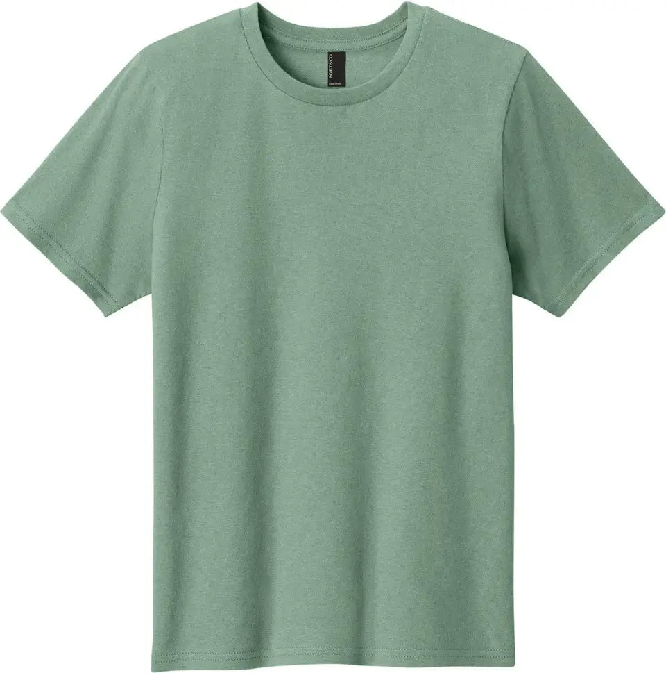 Port & Company Pc43y co Youth Easy Cotton Tee - Laurel Green - Xs