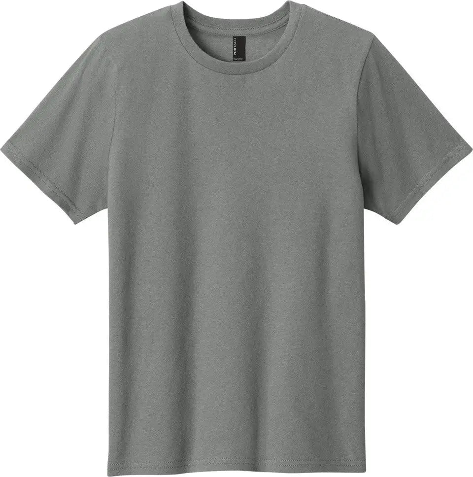 Port & Company Pc43y co Youth Easy Cotton Tee - Medium Gray - Xs