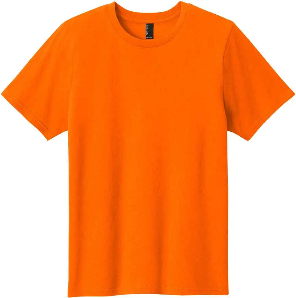 Port & Company Pc43y co Youth Easy Cotton Tee - S. Orange - Xs
