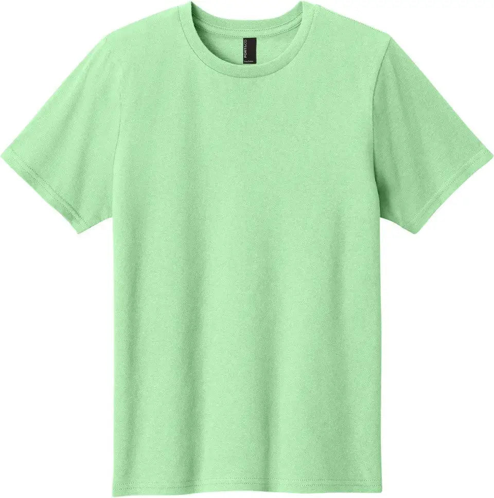 Port & Company Pc43y co Youth Easy Cotton Tee - Spearmint - Xs