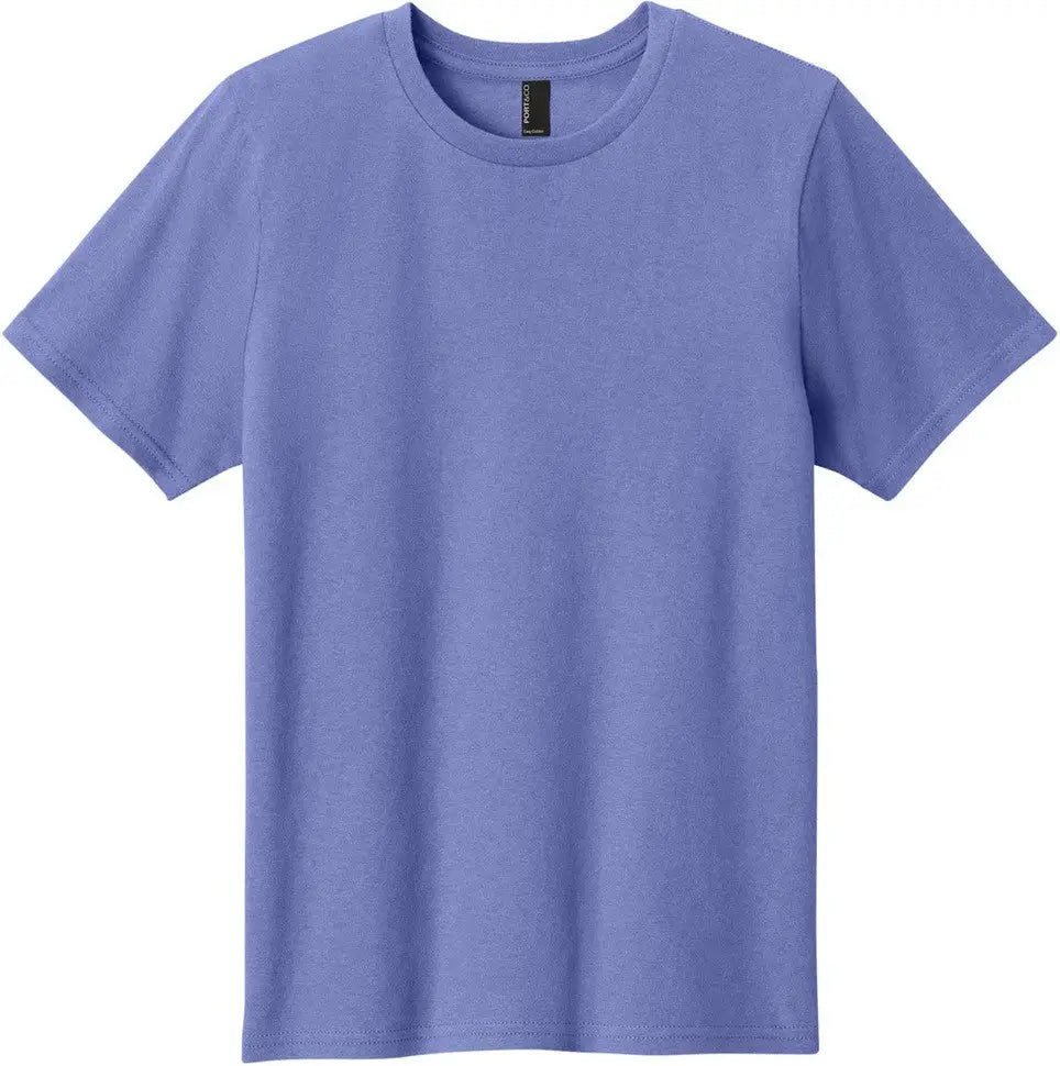 Port & Company Pc43y co Youth Easy Cotton Tee - Violet - Xs