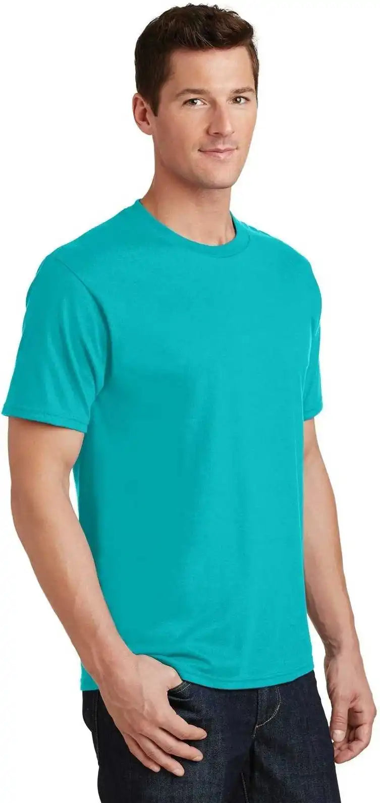 Port &amp; Company Pc450 Fan Favorite Tee Bright Aqua