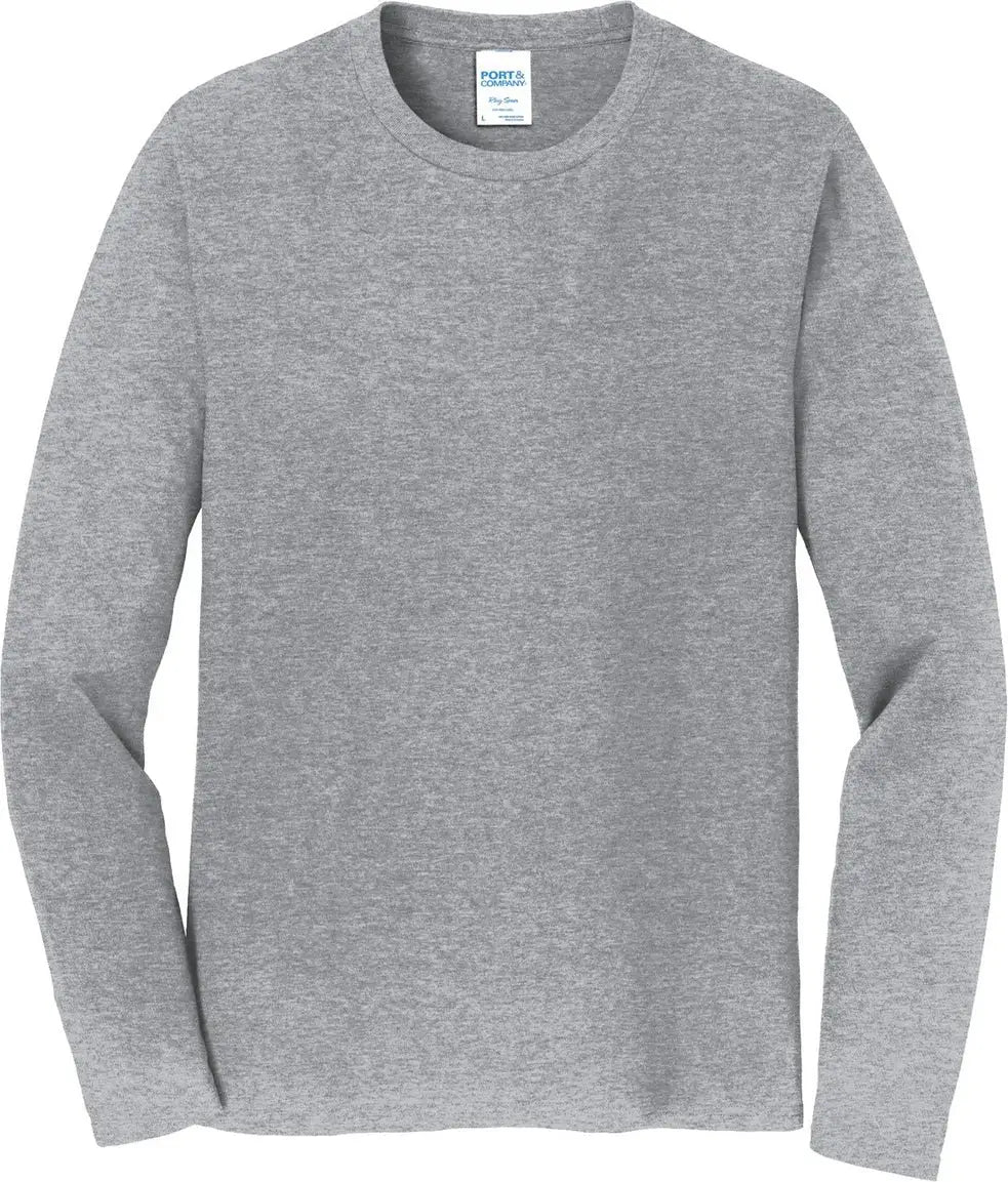 Port & Company Pc450ls co Long Sleeve Fan Favorite Tee - Athletic Heather