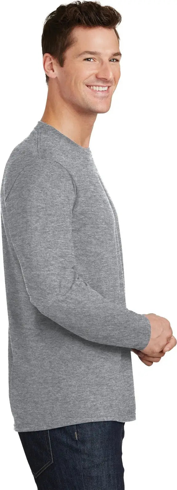 Port & Company Pc450ls co Long Sleeve Fan Favorite Tee - Athletic Heather