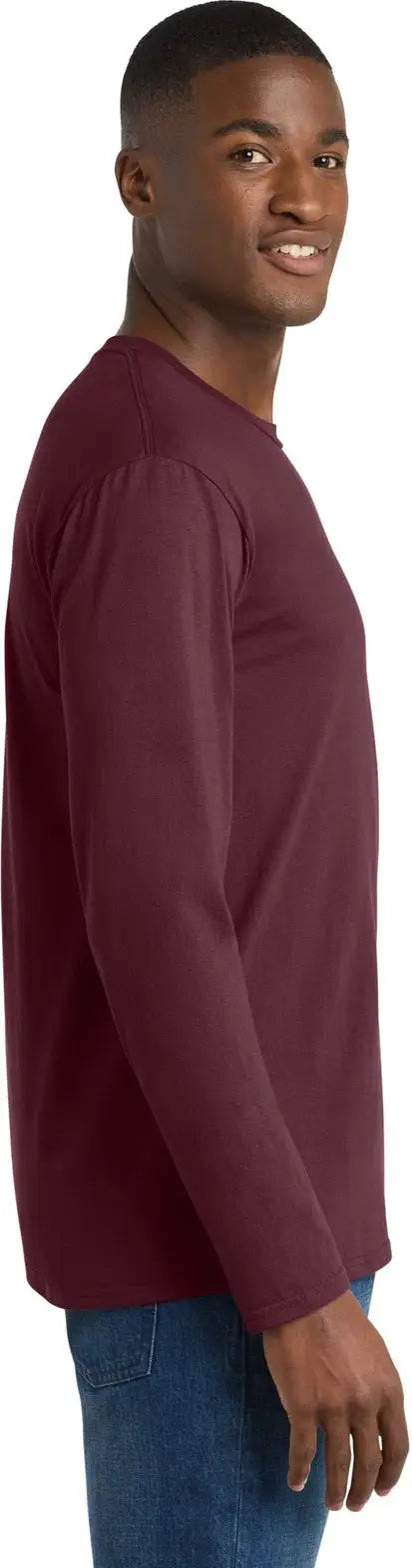 Port & Company Pc450ls co Long Sleeve Fan Favorite Tee - Athletic Maroon