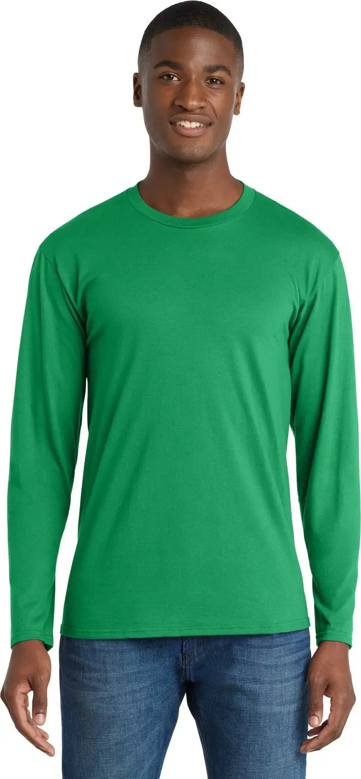 Port & Company Pc450ls co Long Sleeve Fan Favorite Tee - Athletic Kelly