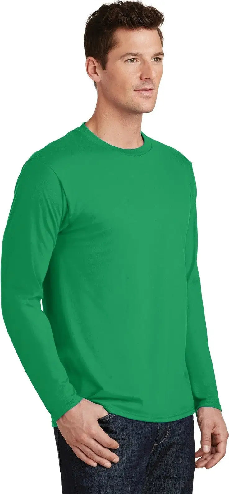 Port & Company Pc450ls co Long Sleeve Fan Favorite Tee - Athletic Kelly