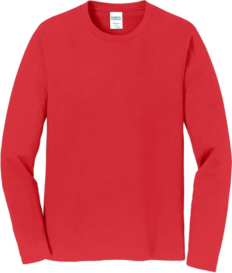 Port & Company Pc450ls co Long Sleeve Fan Favorite Tee - Bright Red
