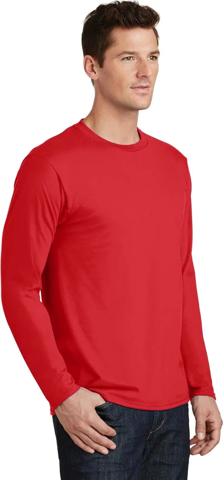 Port & Company Pc450ls co Long Sleeve Fan Favorite Tee - Bright Red