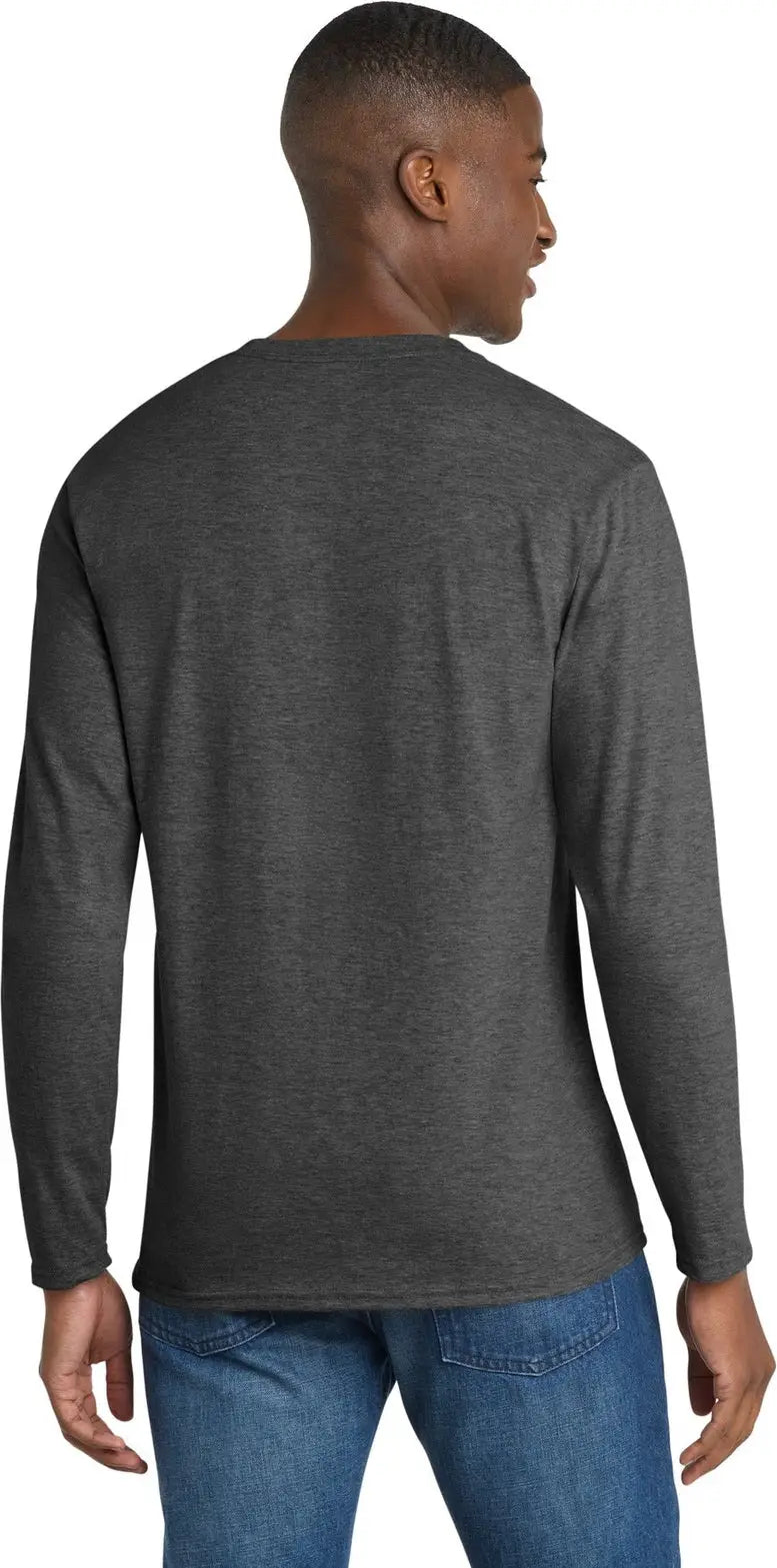 Port & Company Pc450ls co Long Sleeve Fan Favorite Tee - Dark Heather Gray