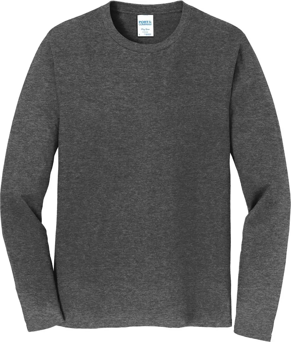 Port & Company Pc450ls co Long Sleeve Fan Favorite Tee - Dark Heather Gray