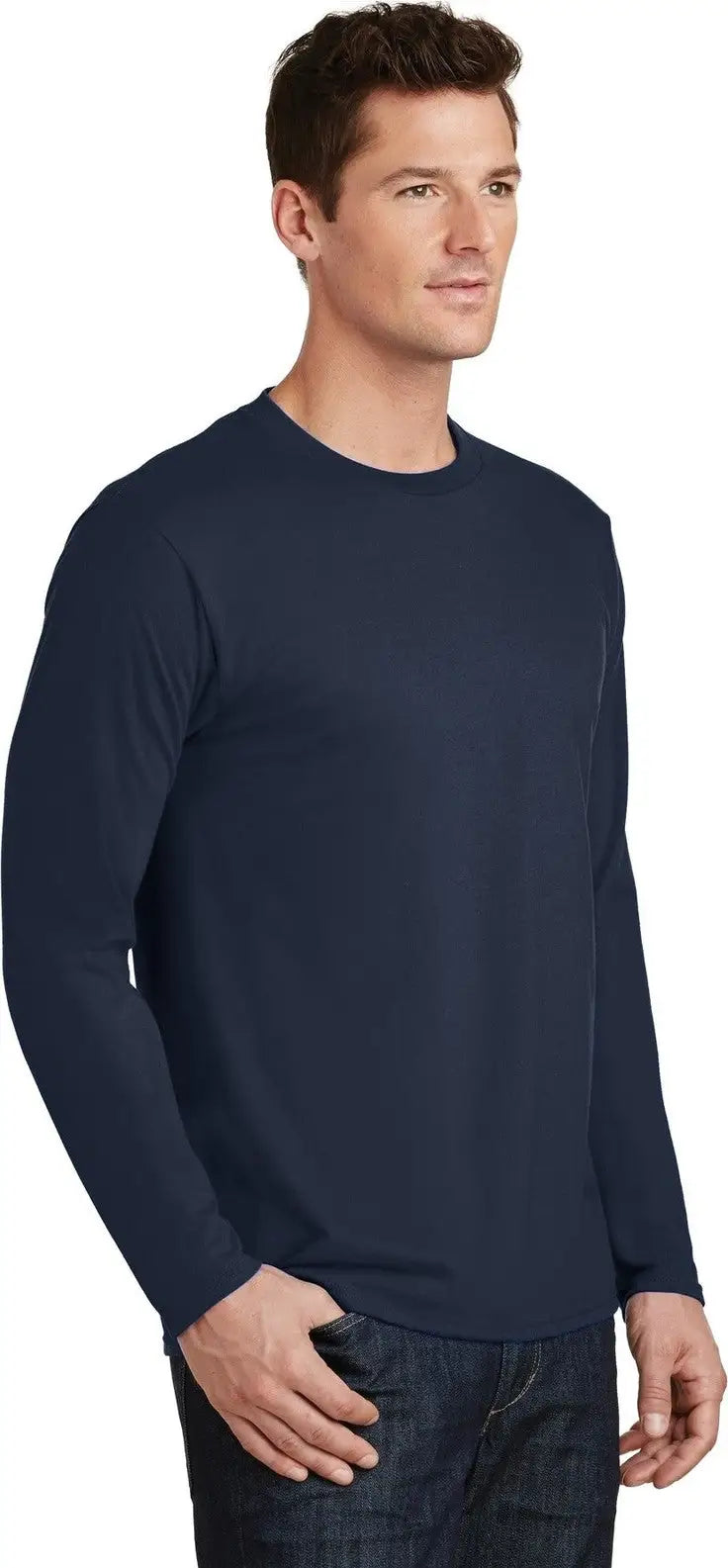 Port & Company Pc450ls co Long Sleeve Fan Favorite Tee - Deep Navy