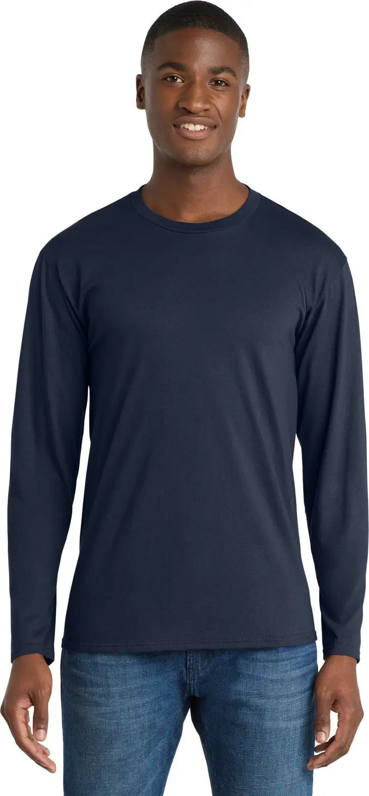 Port & Company Pc450ls co Long Sleeve Fan Favorite Tee - Deep Navy