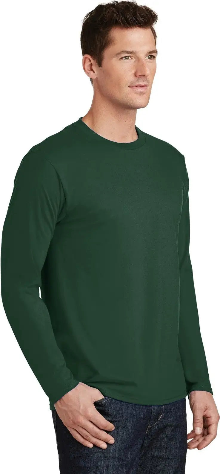 Port & Company Pc450ls co Long Sleeve Fan Favorite Tee - Forest Green