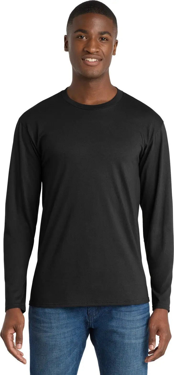 Port & Company Pc450ls co Long Sleeve Fan Favorite Tee - Jet Black