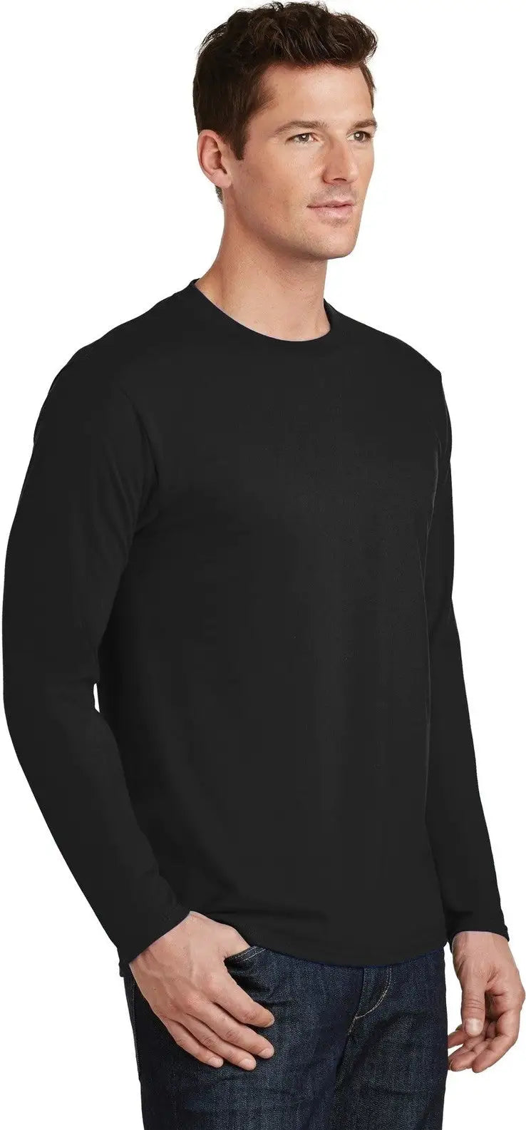 Port & Company Pc450ls co Long Sleeve Fan Favorite Tee - Jet Black