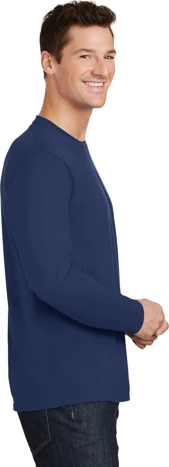 Port & Company Pc450ls co Long Sleeve Fan Favorite Tee - Team Navy