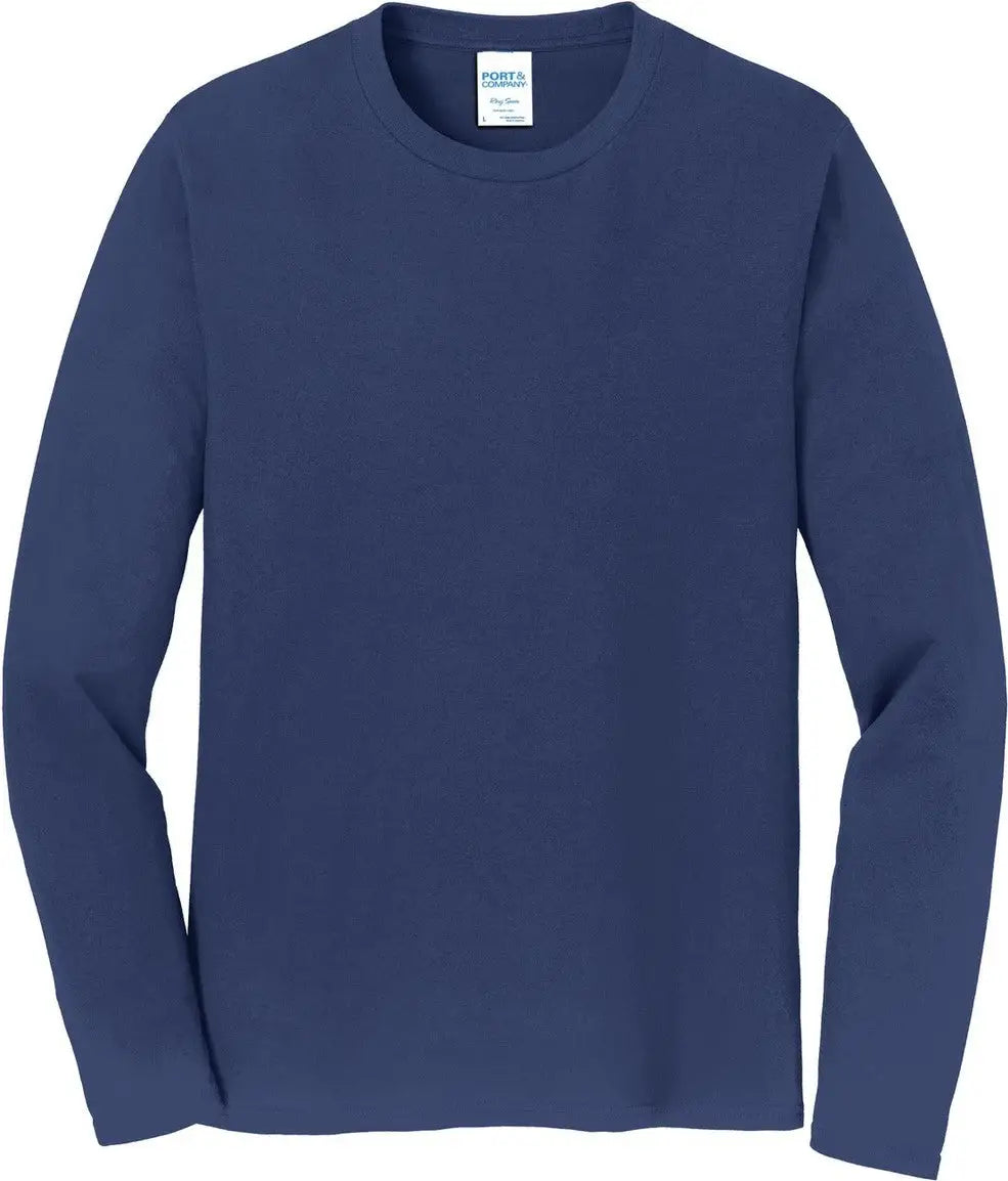 Port & Company Pc450ls co Long Sleeve Fan Favorite Tee - Team Navy