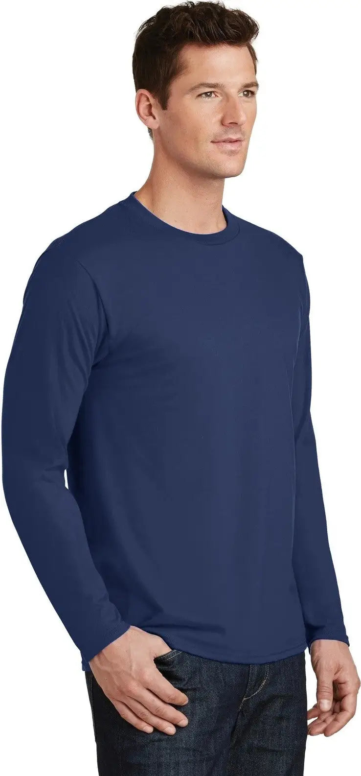 Port & Company Pc450ls co Long Sleeve Fan Favorite Tee - Team Navy