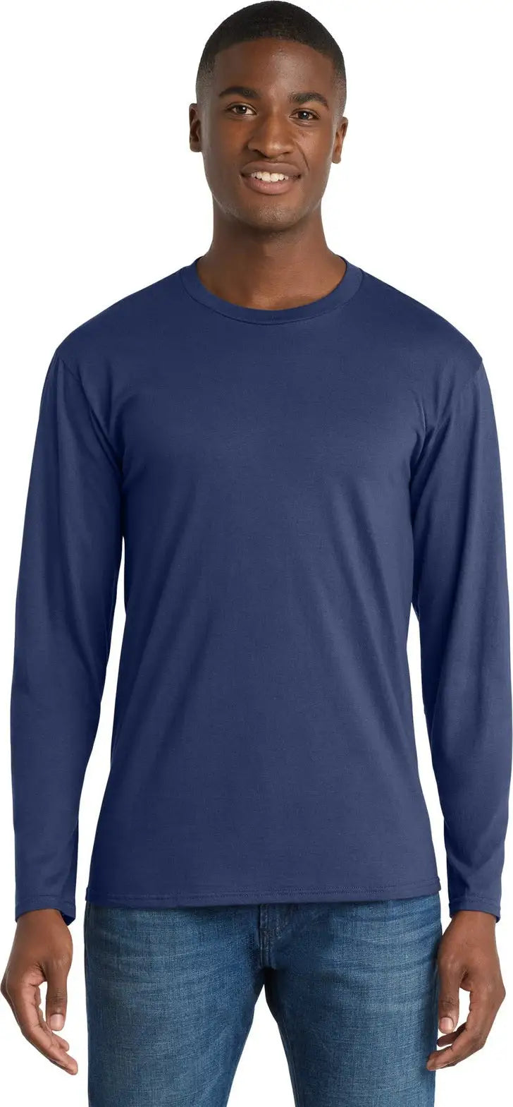 Port & Company Pc450ls co Long Sleeve Fan Favorite Tee - Team Navy